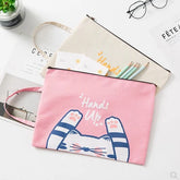 Bolsa de almacenamiento con diseño de gato de dibujos animados